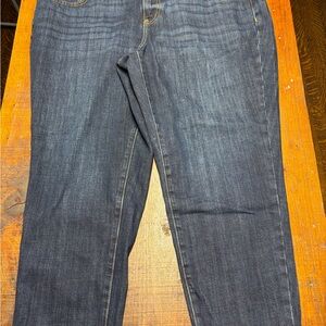 Talbots Dark Wash Everyday Relaxed Denim Jeans, Women's 16 Petite